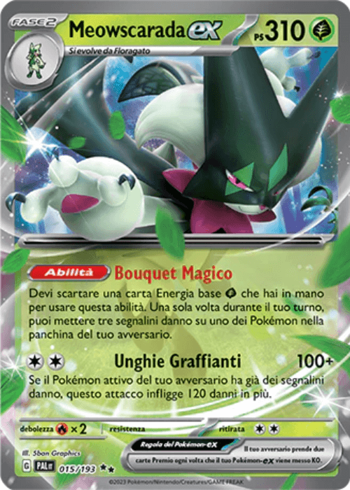 Pokémon Meowscarada ex 015/193 Evoluzioni a Paldea ITA