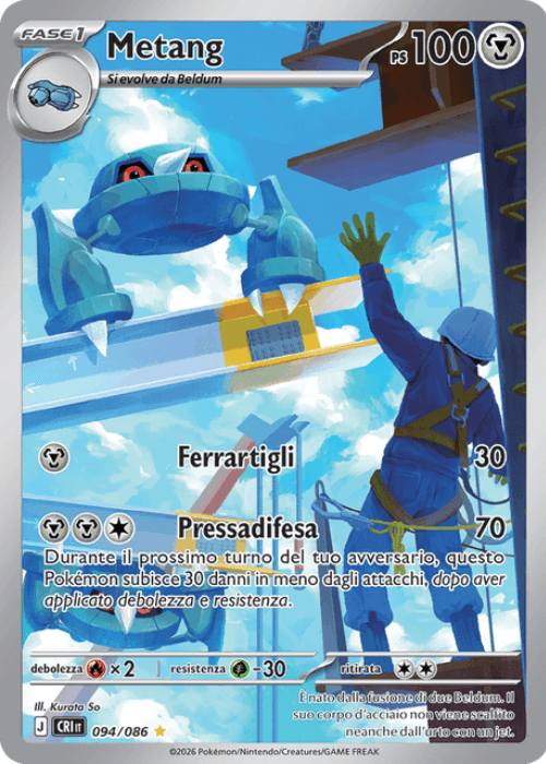Pokémon Metang 094/086 Caos Nascente ITA