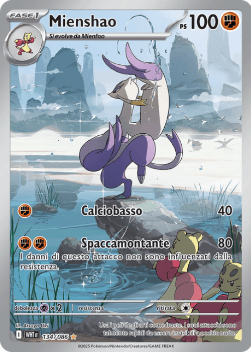 Pokémon Mienshao 134/086 Fuoco Bianco ITA