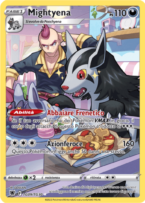Pokémon Mightyena TG09/TG30 Lucentezza Siderale ITA