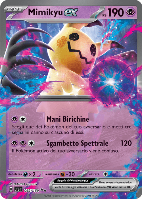 Pokémon Mimikyu ex 069/159 Avventure Insieme ITA