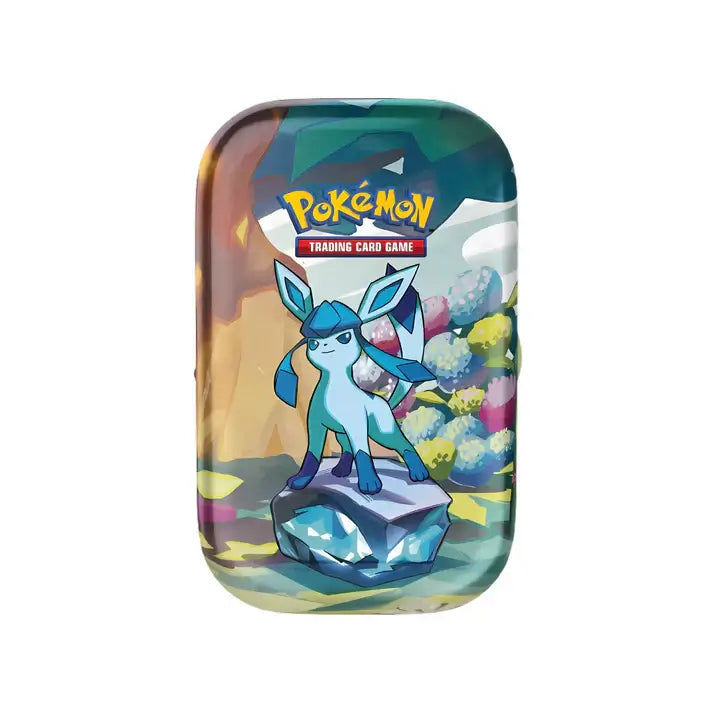 Pokémon Mini Tin da Collezione Evoluzioni Prismatiche Set 8 Artwork ENG