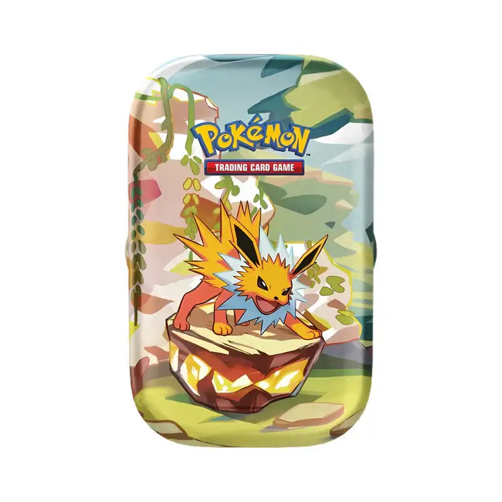 Pokémon Mini Tin da Collezione Evoluzioni Prismatiche Set 8 Artwork ENG