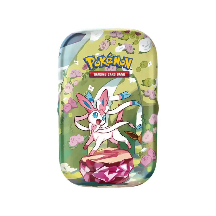Pokémon Mini Tin da Collezione Evoluzioni Prismatiche Set 8 Artwork ENG