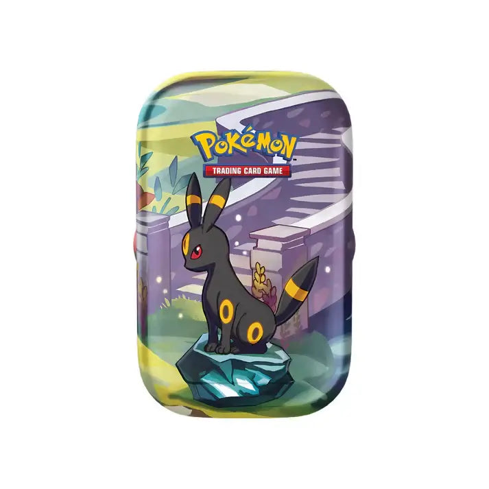 Pokémon Mini Tin da Collezione Evoluzioni Prismatiche Set 8 Artwork ENG
