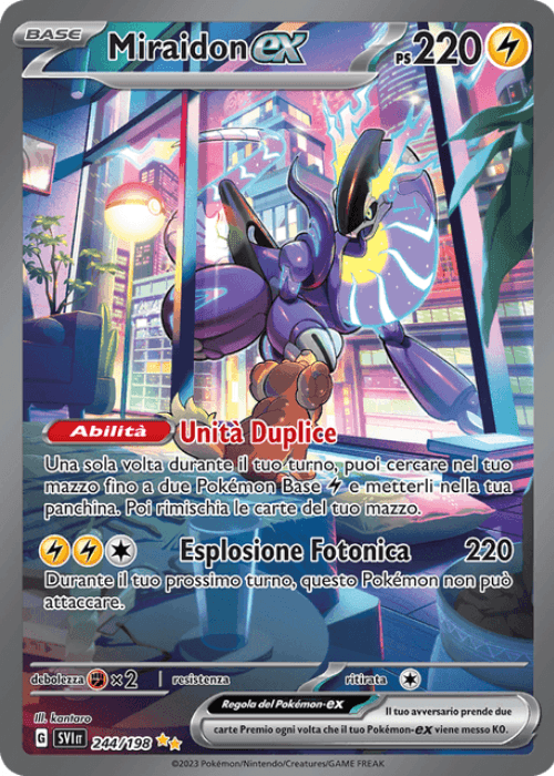 Pokémon Miraidon ex 244/198 Scarlatto & Violetto ITA