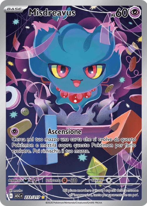 Pokémon Misdreavus 233/217 Ascesa Eroica ITA