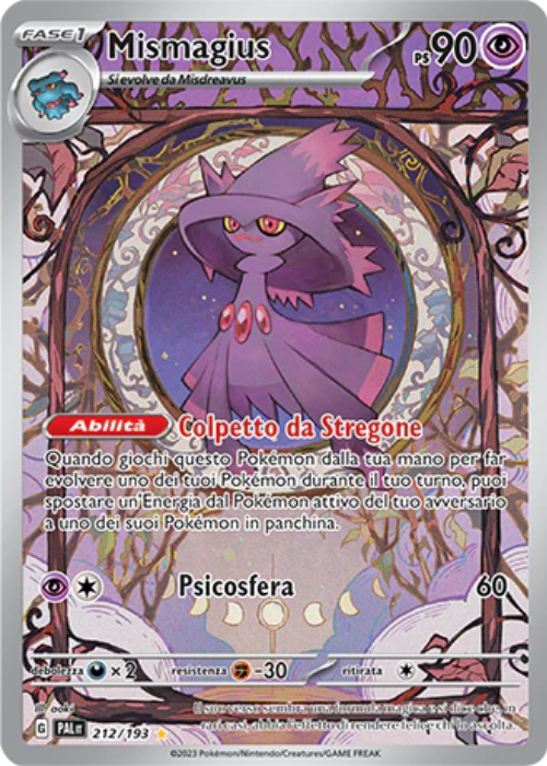 Pokémon Mismagius 212/193 Evoluzioni a Paldea ITA