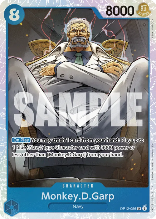 One Piece Monkey.D.Garp Super Rare OP12-056 ENG