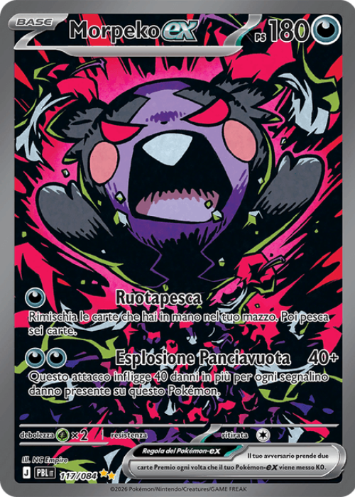 Pokémon Morpeko ex 117/084 Buio Pesto ITA