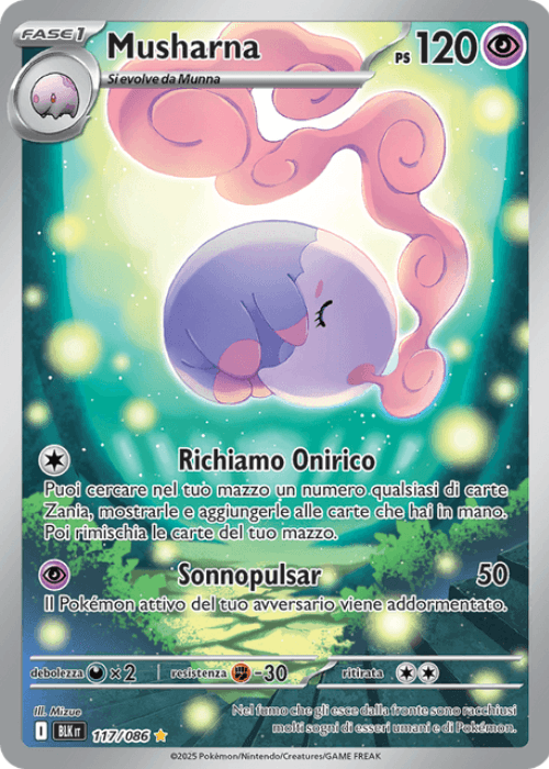 Pokémon Musharna 117/086 Luce Nera ITA