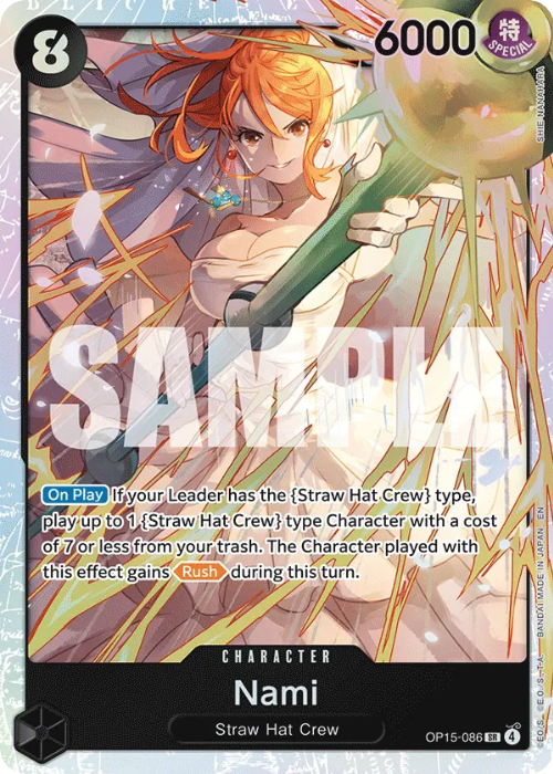 One Piece Nami Super Rare OP15-086 ENG