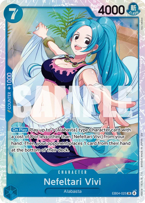 One Piece Nefeltari Vivi Super Rare EB04-025 ENG