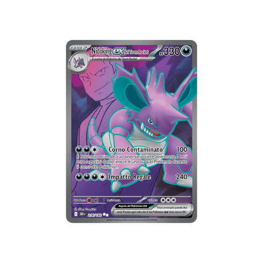 Pokémon Nidoking ex del Team Rocket 216/182 Rivali Predestina ITA