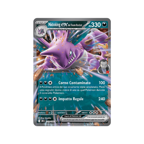 Pokémon Nidoking ex del Team Rocket 119/182 Rivali Predestina ITA