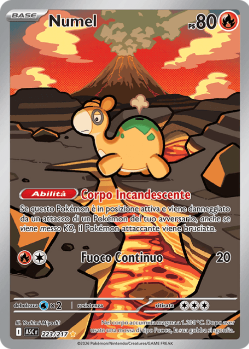 Pokémon Numel 223/217 Ascesa Eroica ITA