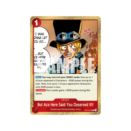 But Ace Here Said You Deserved It!! OP13-019 ENG
