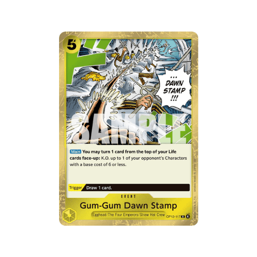 Gum-Gum Dawn Stamp OP13-117 ENG