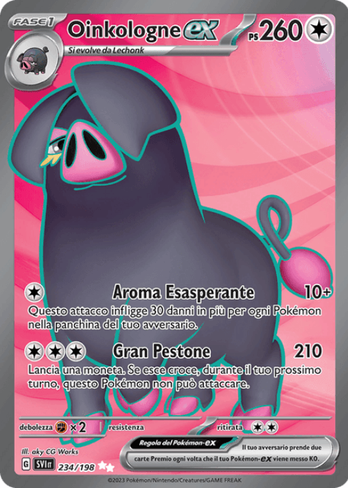 Pokémon Oinkologne ex 234/198 Scarlatto & Violetto ITA