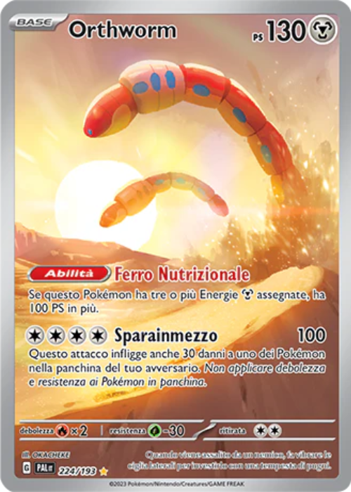 Pokémon Orthworm 224/193 Evoluzioni a Paldea ITA