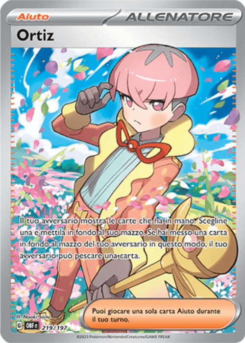Pokémon Ortiz 219/197 Ossidiana Infuocata ITA