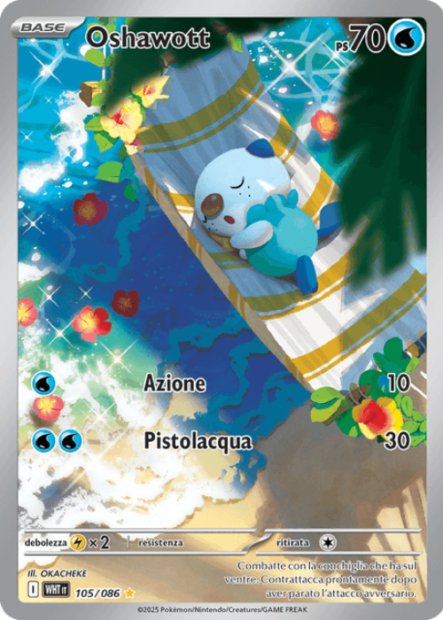 Pokémon Oshawott 105/086 Fuoco Bianco ITA
