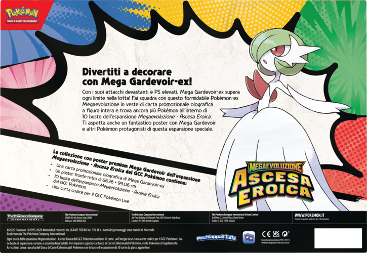 Pokémon Collezione con Poster Premium di Mega Gardevoir-ex ITA