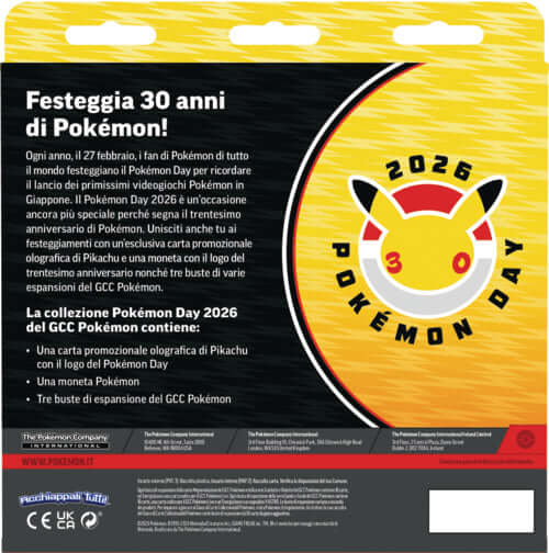 Collezione Pokémon Day 2026 ITA