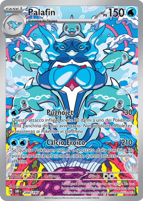 Pokémon Palafin 200/197 Ossidiana Infuocata ITA
