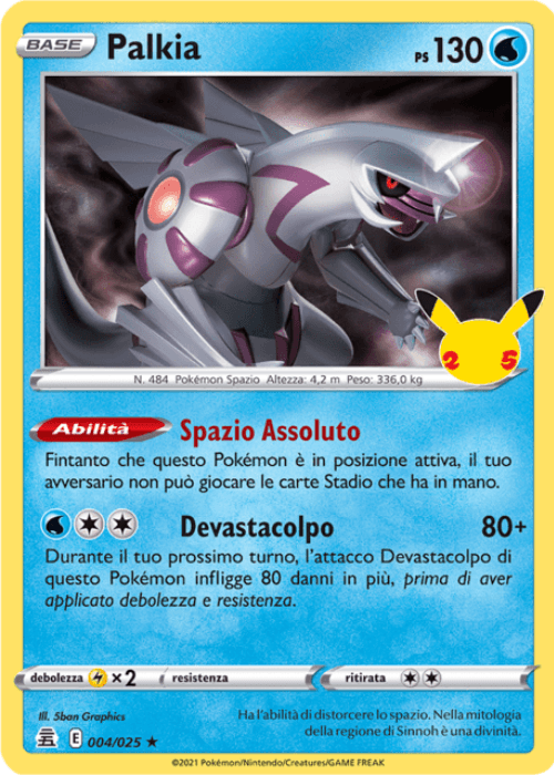 Pokémon Palkia 004/025 Gran Festa ITA