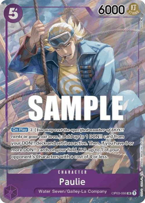 One Piece Paulie Alternate Art OP03-066 ENG