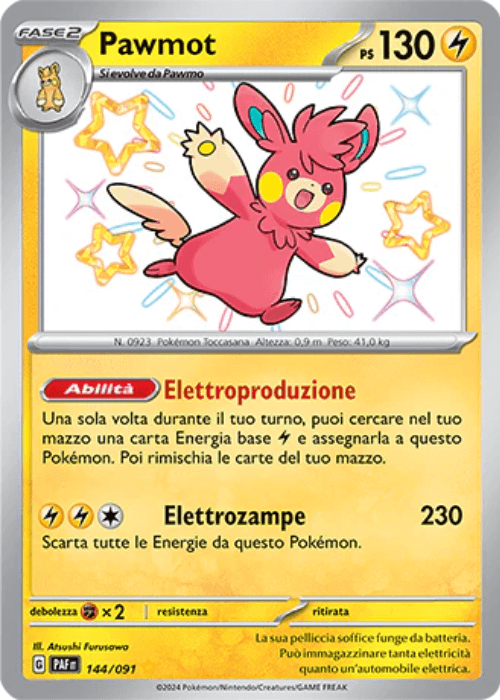 Pokémon Pawmot 144/091 Destino di Paldea ITA