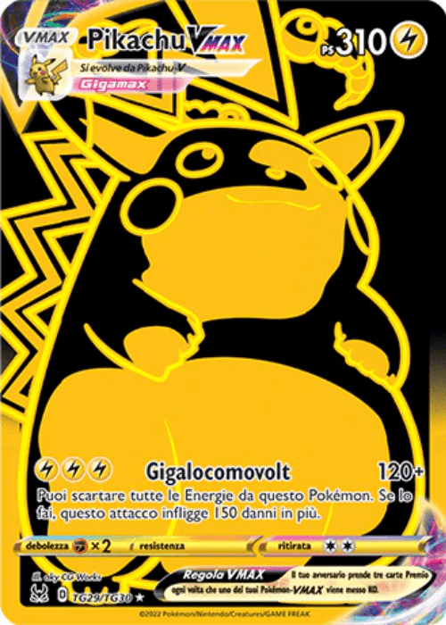 Pokémon Pikachu VMAX TG29/TG30 Origine Perduta ITA