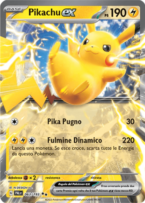 Pokémon Pikachu ex 063/193 Evoluzioni a Paldea ITA