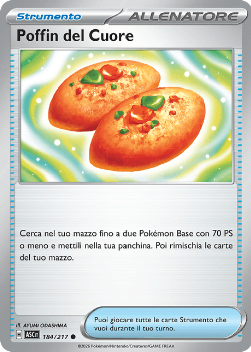 Pokémon Poffin del Cuore 184/217 Ascesa Eroica ITA