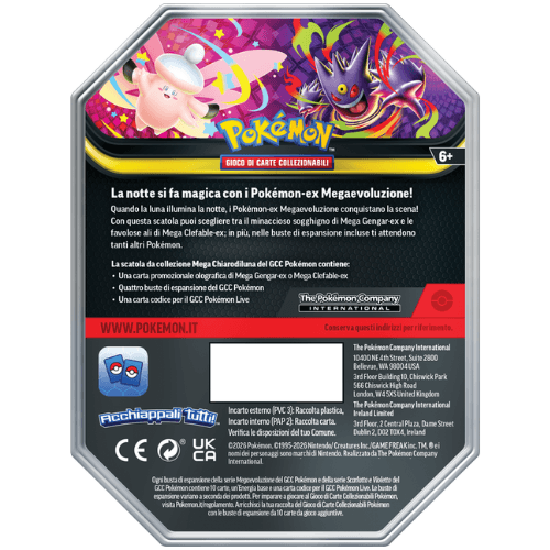 Pokémon Coppia Tin da Collezione Mega Chiarodiluna ITA