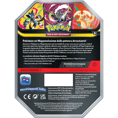 Pokémon Tin da Collezione Megaforze Mega Darkrai ex ITA