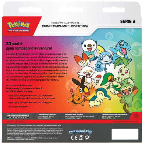 Pokémon Collezione Illustrazione Primi Compagni d'Avventura Serie 2 ITA