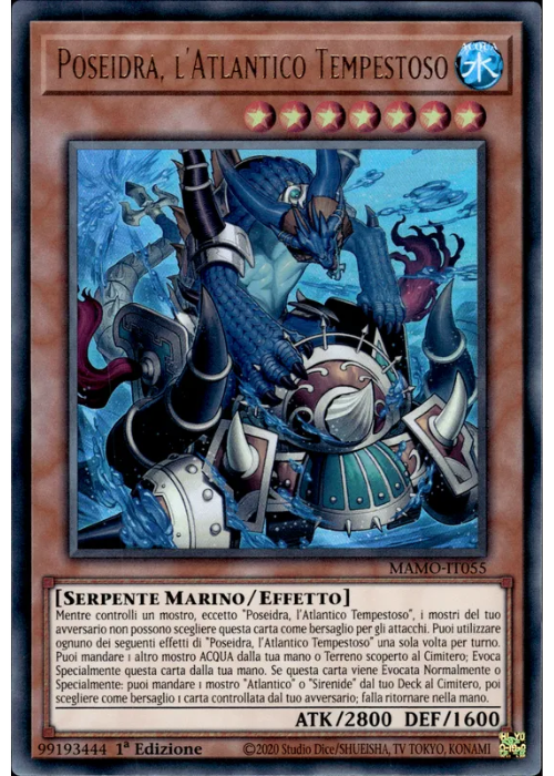 Yu-Gi-Oh! Poseidra, l'Atlantico Tempestoso MAMO 055 I Magnifici Monstri ITA