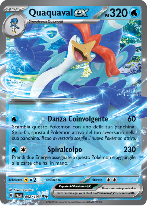 Pokémon Quaquaval ex 052/193 Evoluzioni a Paldea ITA