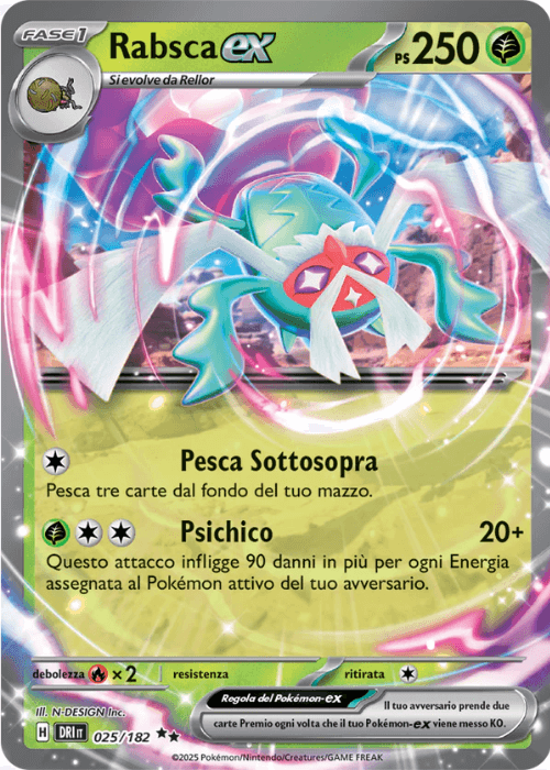 Pokémon Rabsca ex 025/182 Rivali Predestinati ITA