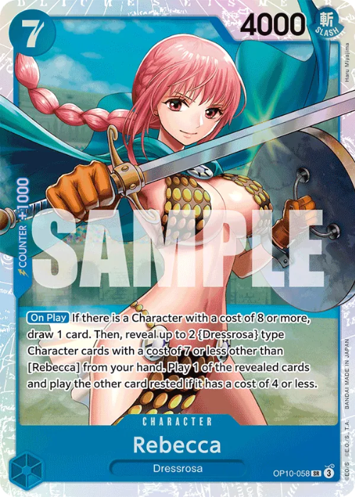 One Piece Rebecca Super Rare OP10-058 ENG
