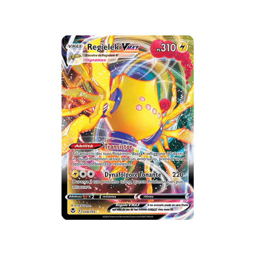 Pokémon Regieleki VMAX 058/195 Tempesta Argentata ITA