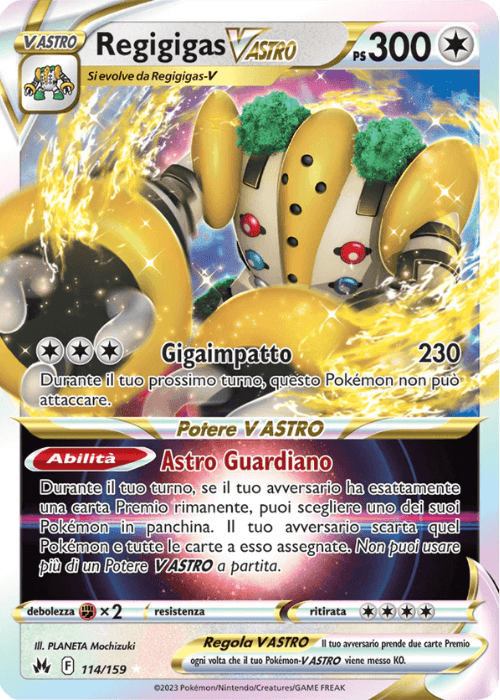 Pokémon Regigigas Vastro 114/159 Zenit Regale ITA