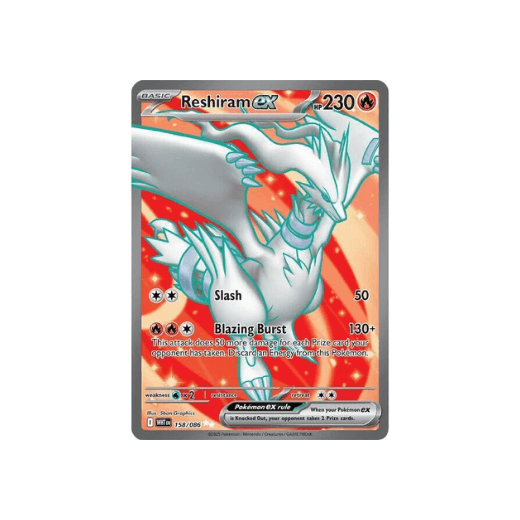 Pokémon Reshiram ex 158/086 Fuoco Bianco ENG