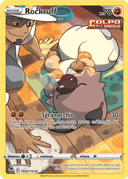 Pokémon Rockruff TG07/TG30 Tempesta Argentata ITA