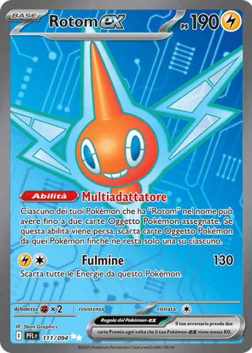 Pokémon Rotom ex 111/094 Fiamme Spettrali ITA