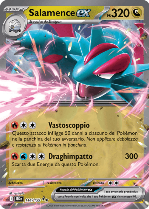 Pokémon Salamence ex 114/159 Avventure Insieme ITA