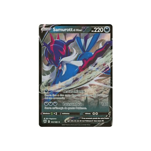 Pokémon Samurott di Hisui V 101/189 Lucentezza Siderale ITA