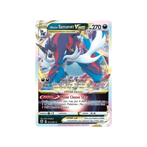 Pokémon Samurott di Hisui VASTRO	102/189 Lucentezza Siderale ENG